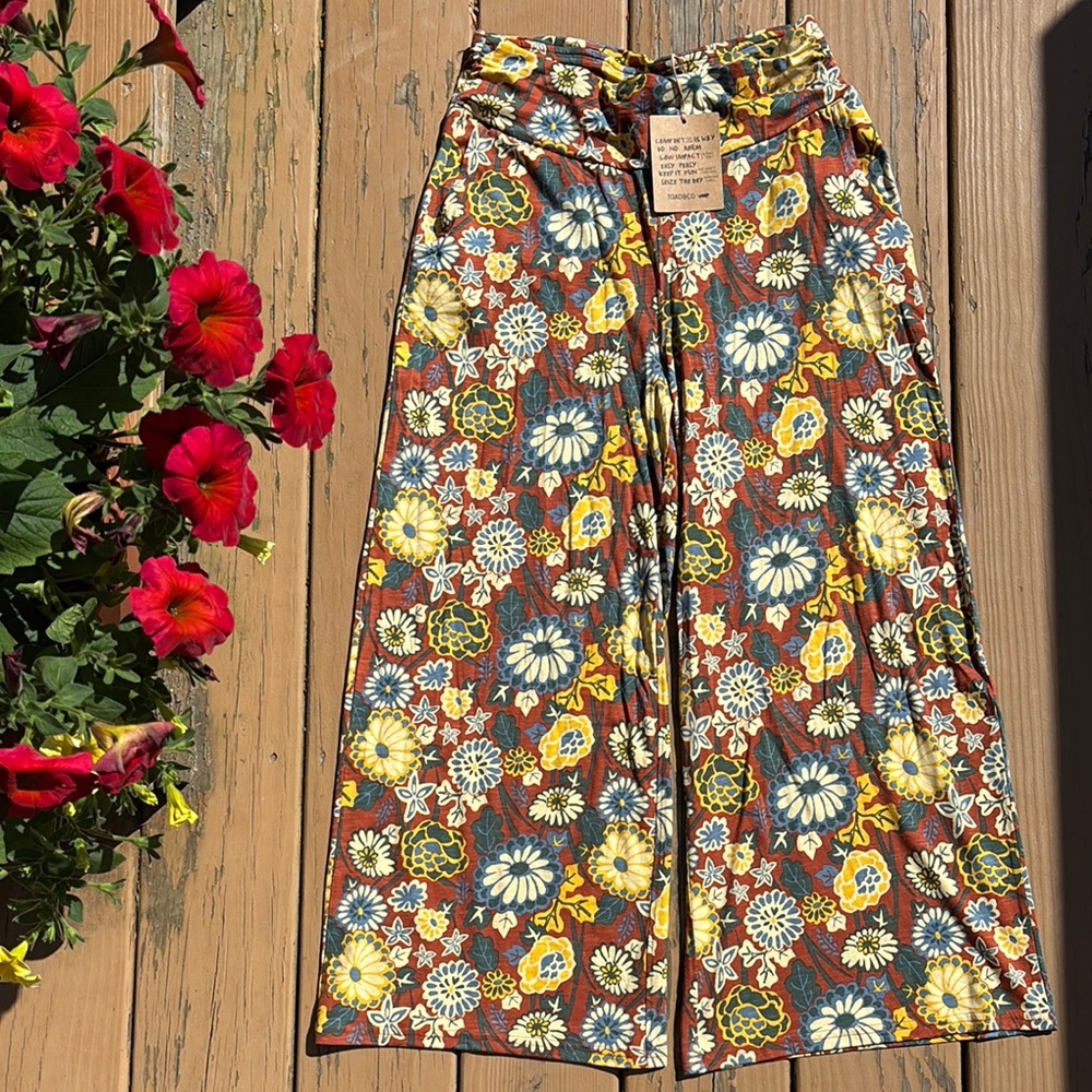 Toad & Co wide leg stretch pant- NWT